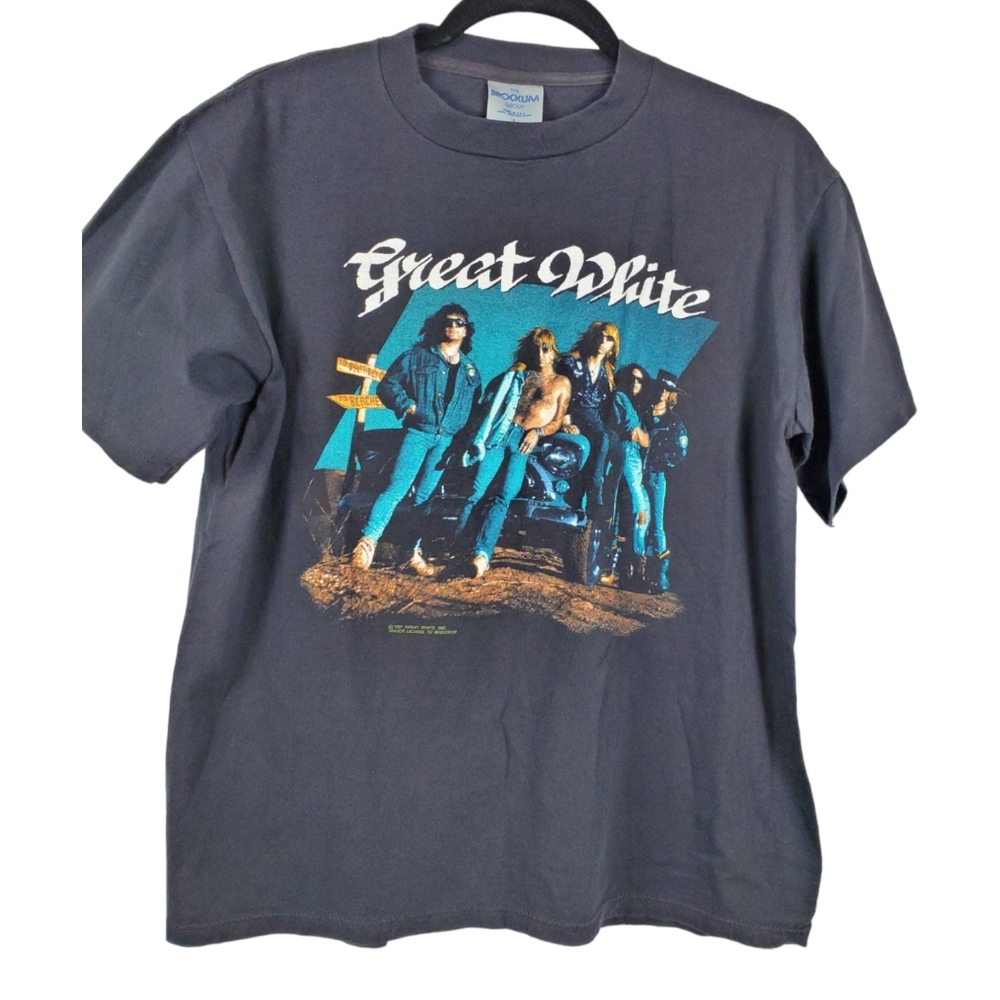Vintage1991 Great White Concert T-shirt Unisex Large
